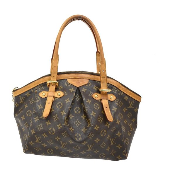 LOUIS VUITTON LV Tivoli GM Shoulder Bag Monogram Leather Brown - Picture 1 of 14